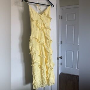 Billy J Boutique Sophia Maxi Dress-Lemon